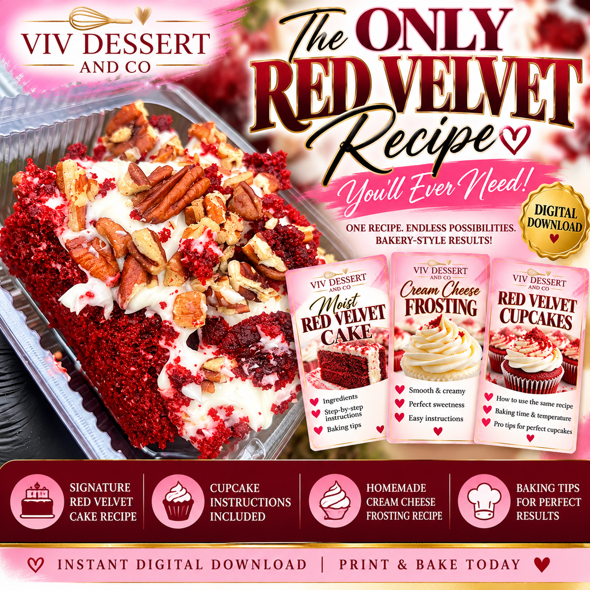 The ONLY Red Velvet Recipe You’ll Ever Need! ❤️