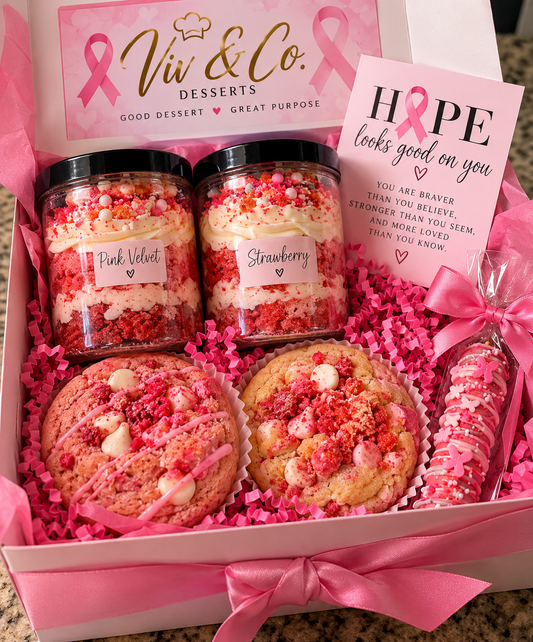 Pink for a Purpose Breast Cancer Awareness Dessert Box