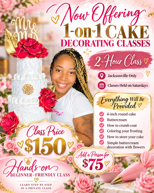 1 in cake decorating class