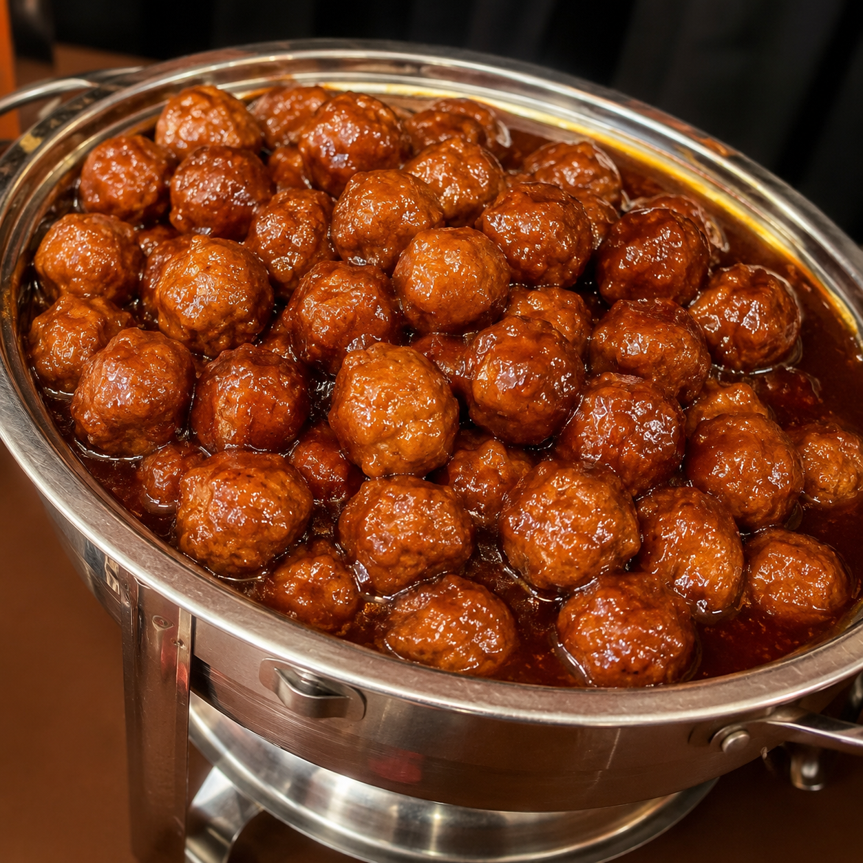 BBQ Beef Meatballs Catering Tray (Feeds 15)