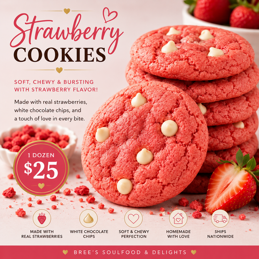 Strawberry White Chocolate Cookies