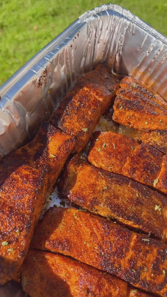 Blackened Salmon Catering Tray (Feeds 15)